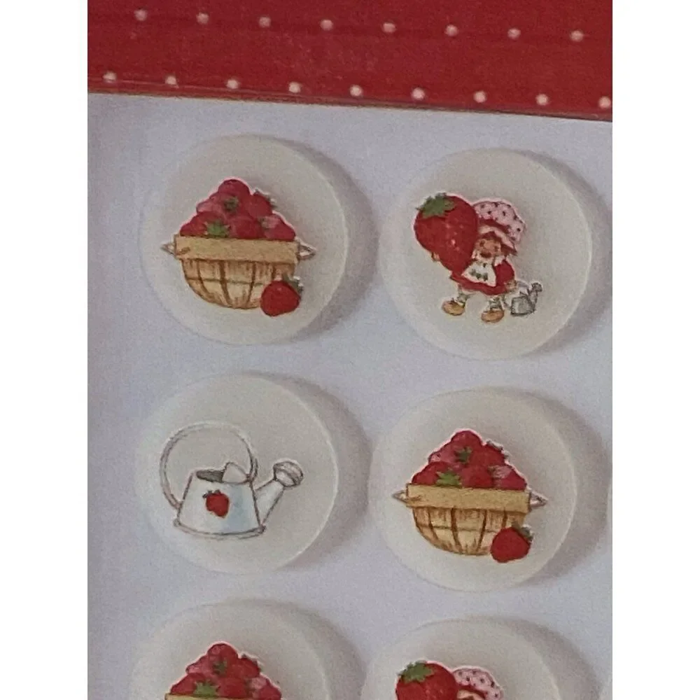 Strawberry Shortcake‎ Spot Patches With Keychain And Reusable Case Red 18 ct NEW